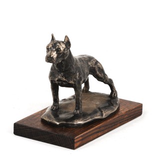 Amerykański Staffordshire terrier figurka na drewnie Art-Dog